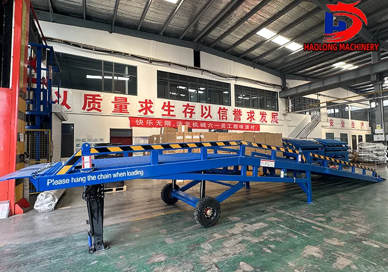 Two-section foldable mobile boarding ramp