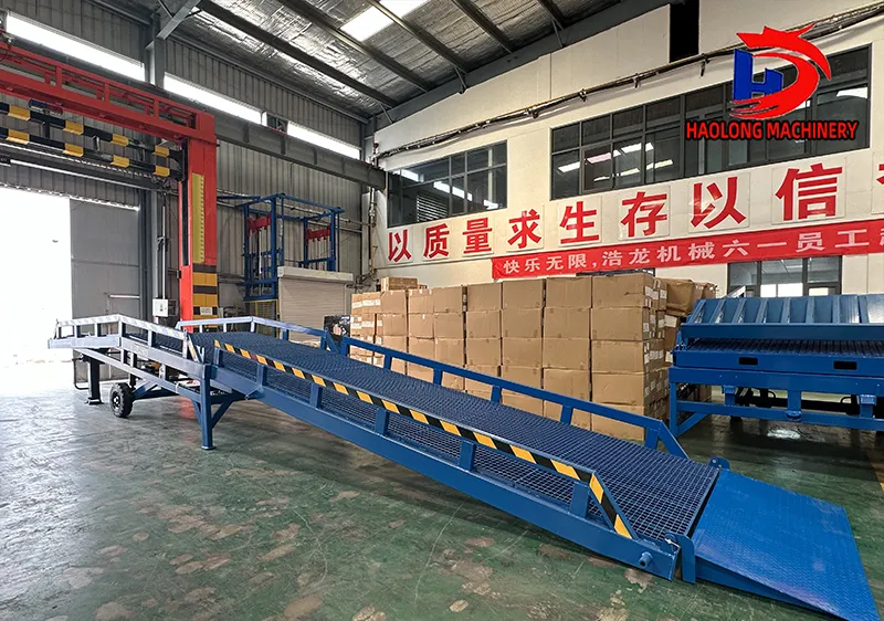 Two-section foldable mobile boarding ramp