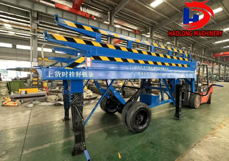 Three-section foldable mobile boarding ramp