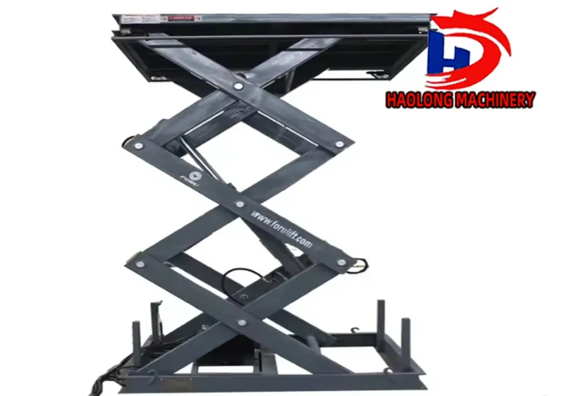 Fixed scissor lift platform