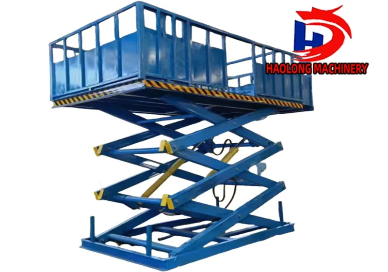 Fixed scissor lift platform