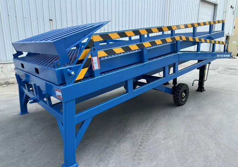 10 ton folding mobile loading and unloading ramp manufacturer