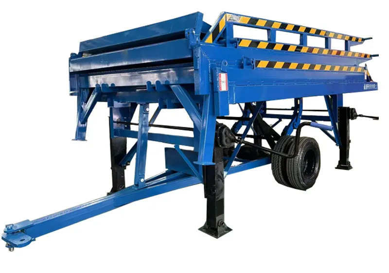 Three-section foldable unloading ramp industrial ramp ODM