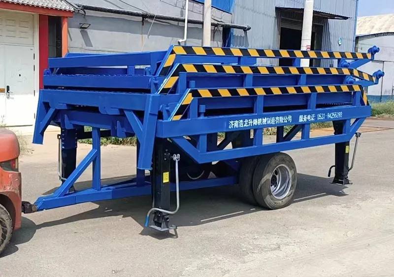 Three-section foldable unloading ramp industrial ramp ODM