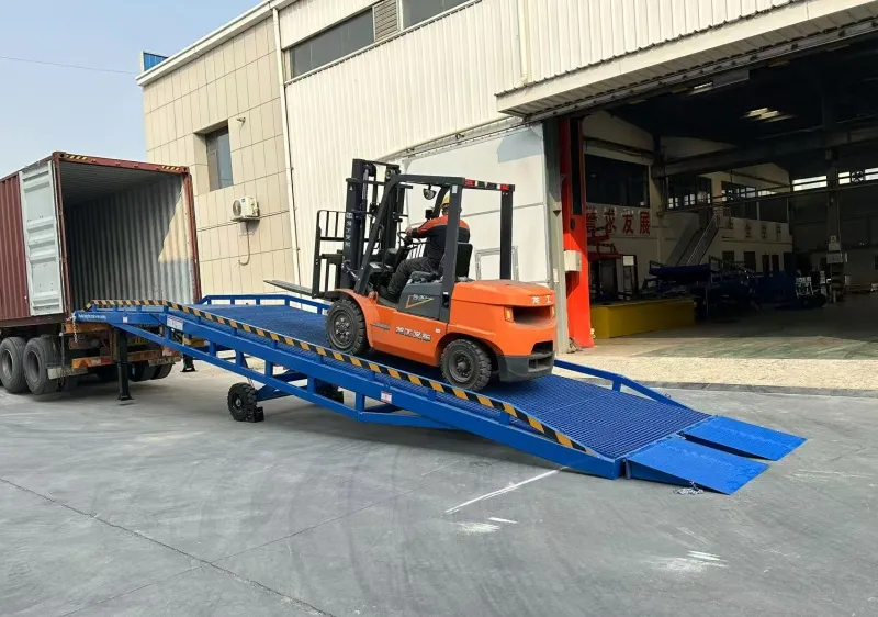 10 ton movable loading dock forklift ramp design ramp yard exporters