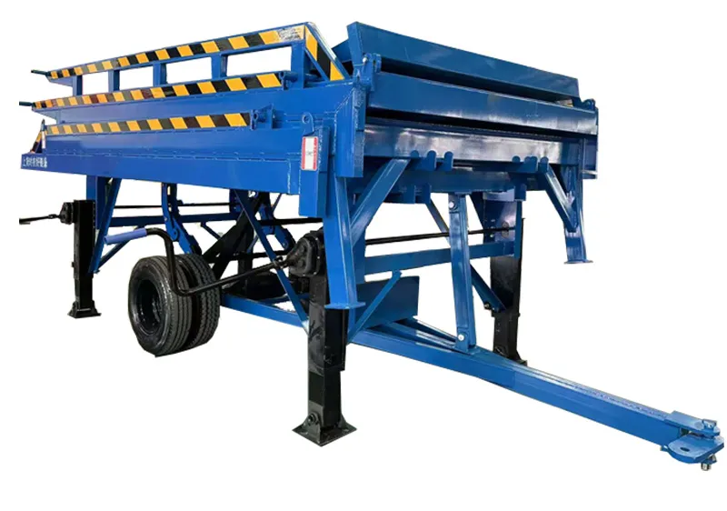 Three-section foldable truck dock leveler mobile dock leveler made in China