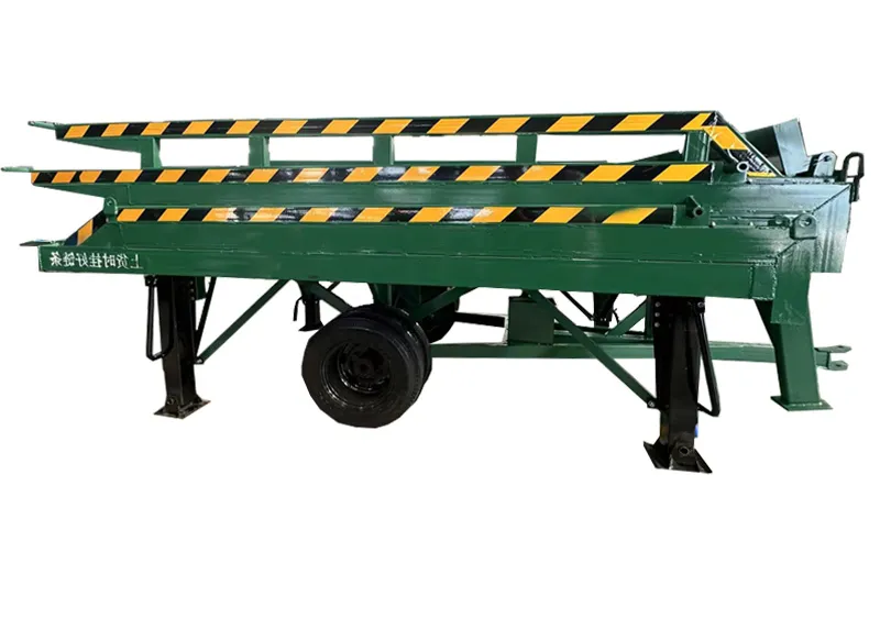 Three-section foldable container ramp for forklift forklift ramp for container manufacturer