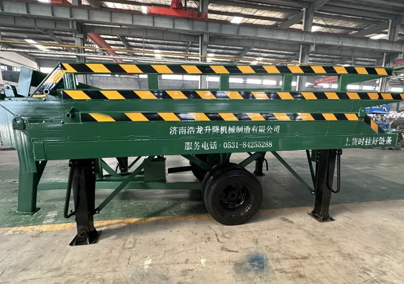 Three-section foldable container ramp for forklift forklift ramp for container manufacturer