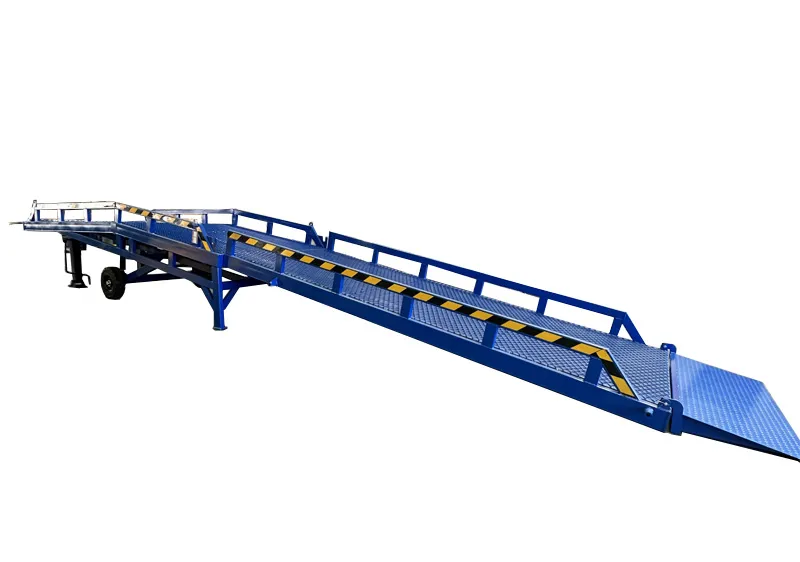 Two-section foldable ramp yard ramp for container OEM