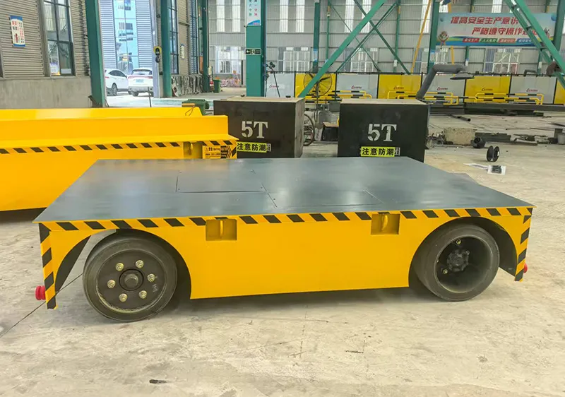 10 ton electric flatbed truck Motorized Transfer Trolley manufacturer