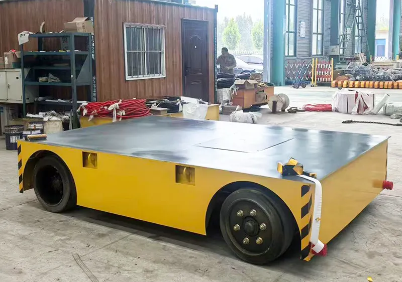 10 ton electric flatbed truck Motorized Transfer Trolley manufacturer