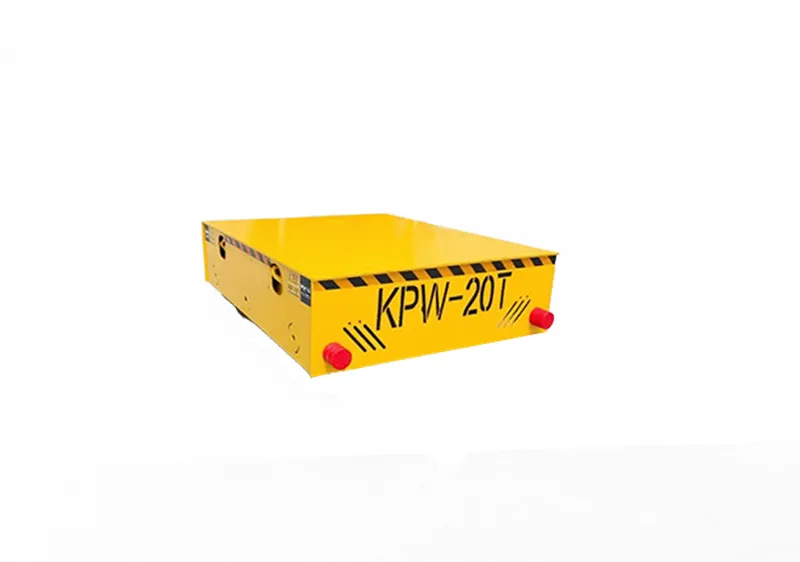 heavy duty steel wheel transfer cart battery electric flat car made in China