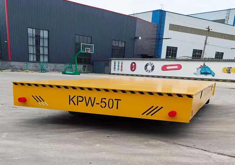 50 ton battery transfer platform cart electric flat car made in china
