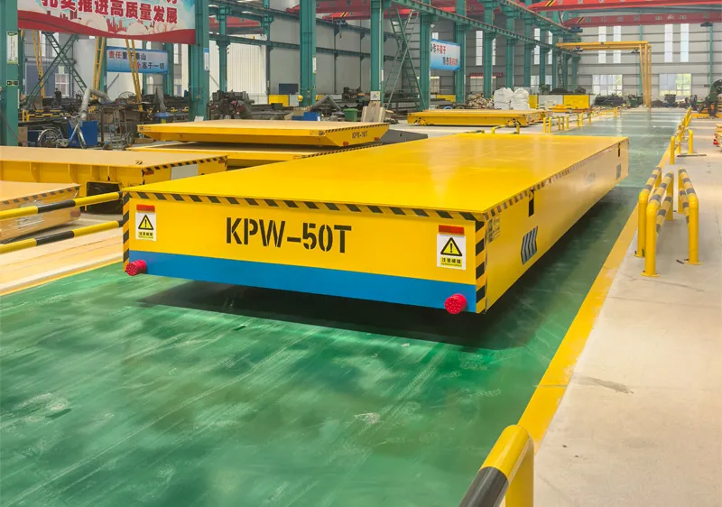 50 ton battery transfer platform cart electric flat car made in china