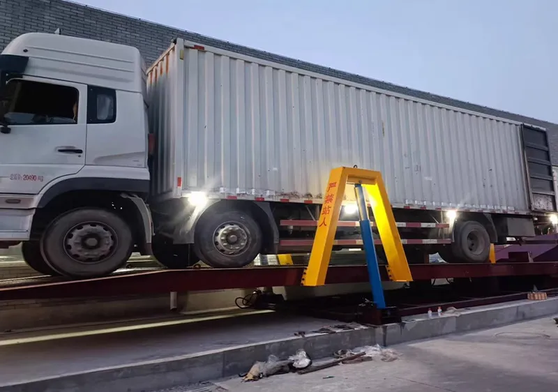 Truck unloading platform  hydraulic flap unloading platform  Hydraulic coal unloading platform