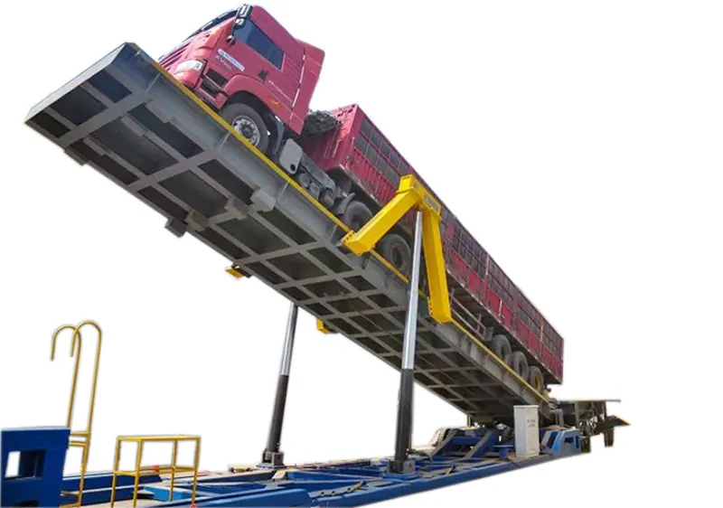 Hydraulic coal unloading platform  Hydraulic Truck Unloading & Tippling Platform