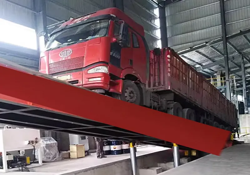 Hydraulic coal unloading platform  Hydraulic Truck Unloading & Tippling Platform