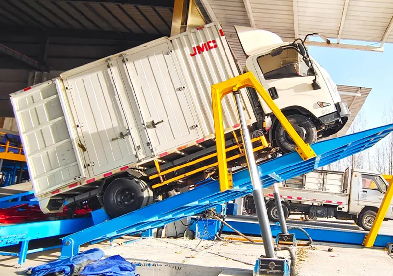 Hydraulic coal unloading platform  Hydraulic Truck Unloading & Tippling Platform